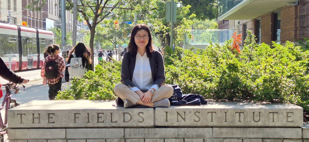 Eunjeong Lee seated at the Fields Institute in Toronto